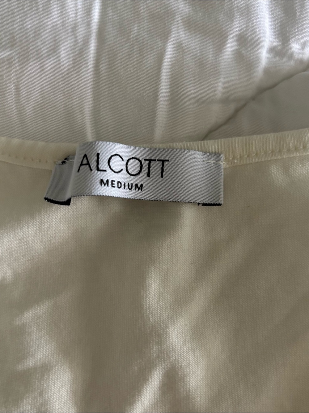 Alcott Cream Ruched Front Drawstring Crop Tank - Picture 4 of 5